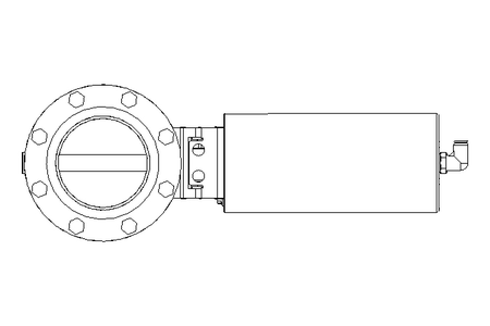 Butterfly valve B DN080 FVF NC E EX