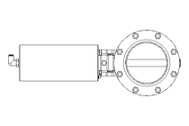 Butterfly valve B DN100 FVF NC E EX