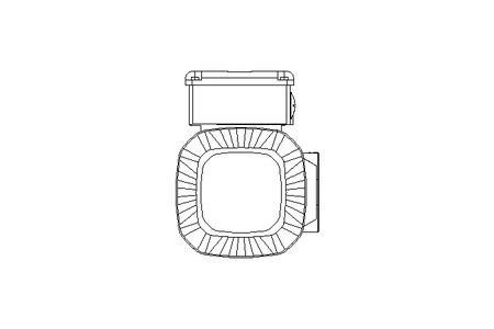 Worm gear motor 0.55kW 45 1/min