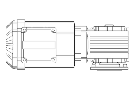 Motorreductor ortogonal 0,55kW 141 1/min