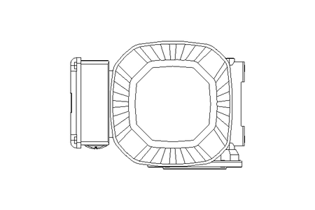 Moteur réducteur 0,55kW 88 1/min