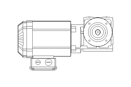 Gear motor 0.55kW 88 1/min