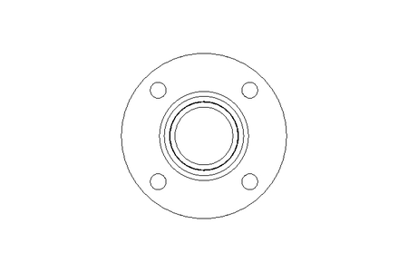 Neck welding flange DN065 PN16 1.4541