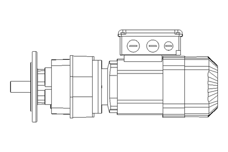 Stirnradgetriebemotor 0,37kW 169 1/min