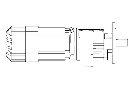 Stirnradgetriebemotor 0,37kW 169 1/min