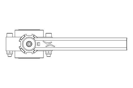 Butterfly valve B DN025 OVO MA H