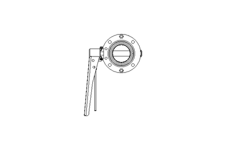 Butterfly valve B DN050 OVO MA H