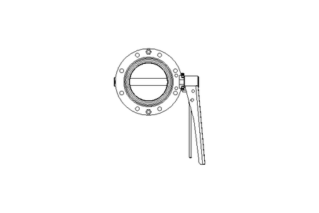 Butterfly valve B DN080 OVO MA H