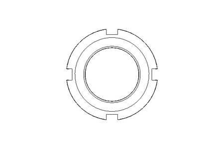 Slotted nut M20x1 A2 DIN981