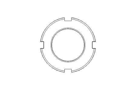 Porca ranhurada M20x1 A2 DIN981