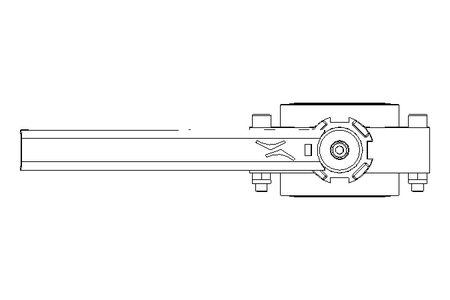 Butterfly valve B DN040 OVO MA F