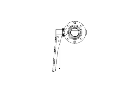 Butterfly valve B DN040 OVO MA F