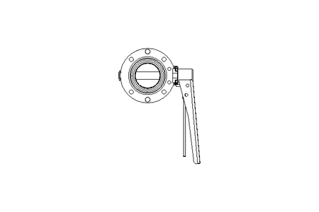 Butterfly valve B DN050 OVO MA F