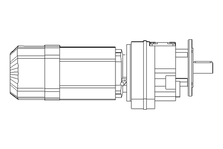 Stirnradgetriebemotor 0,55kW 48 1/min