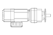 Stirnradgetriebemotor 0,55kW 48 1/min