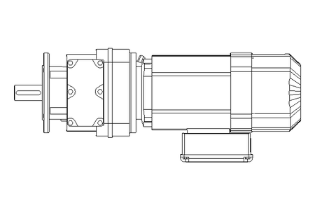 Stirnradgetriebemotor 0,55kW 48 1/min