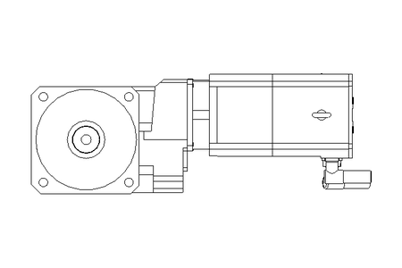 Helical-bevel gearmotor 25.5 Nm