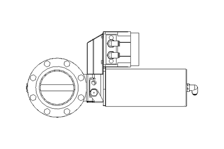 Butterfly valve BR DN080 FVF NC E