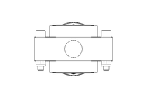 Butterfly valve B DN025 OVO NC V