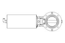 Butterfly valve B DN065 OVO NC V