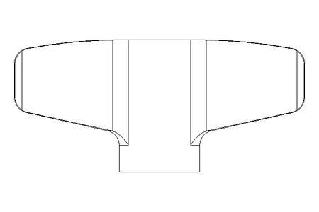 Porca borboleta M8 Aco Inox.