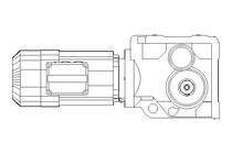 Moto-redut. dentes côn. 0,6kW 11 1/min