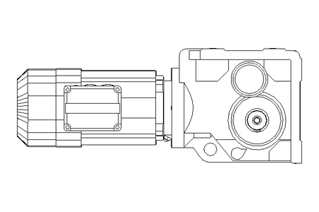 Kegelradgetriebemotor 0,6kW 11 1/min