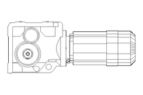 Kegelradgetriebemotor 0,6kW 11 1/min