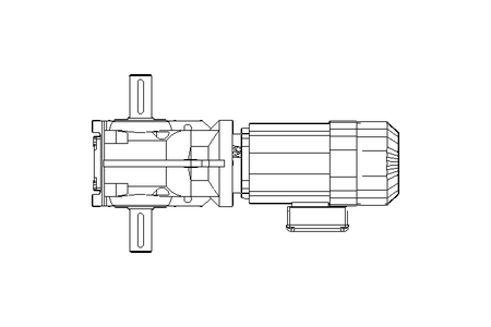 Bevel gear motor 0.6kW 11 1/min