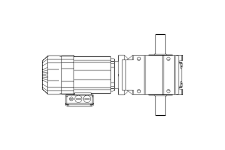 Moto-redut. dentes côn. 0,6kW 11 1/min