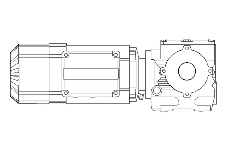 Schneckengetriebemotor 0,55kW 50 1/min