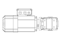 Motore a vite senza fine 0,55kW 50 1/min