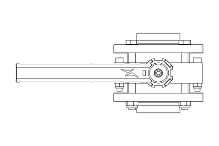 Butterfly valve B DN050 FVF MA F