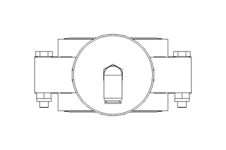 Butterfly valve B DN050 OVO NC H D16