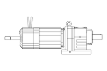 Helical gear servo motor 35 Nm