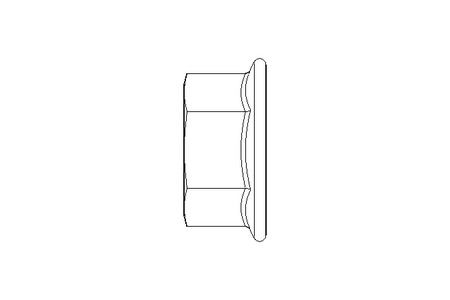 Flanged hexagon nut M8 A2 DIN6923