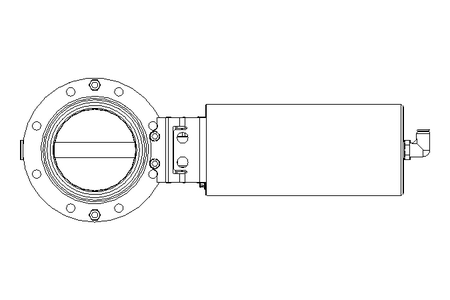 Butterfly valve B DN080 OVO NC HF