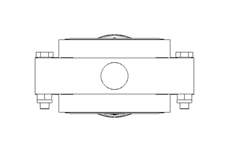 Butterfly valve B DN050 OVO NC H D16