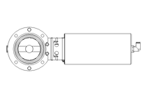 Válvula borboleta B DN065 OVO NC F D22