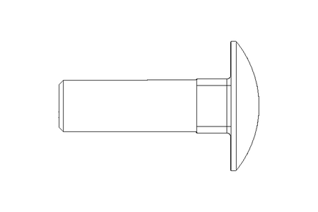 扁圆头螺栓 M12x40 A2 DIN603