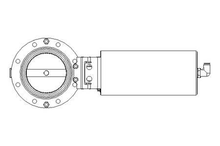 Butterfly valve B DN080 OVO NC E D10