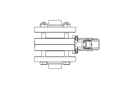 Butterfly valve B OD1.0 FVF MA E