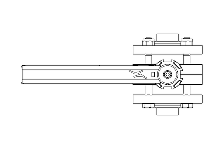 Butterfly valve B OD1.0 FVF MA E