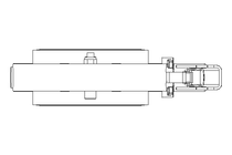 Butterfly valve B DN080 OVO MA H