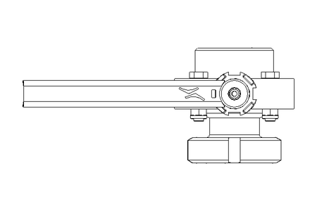 Butterfly valve B DN040 MVL MA X