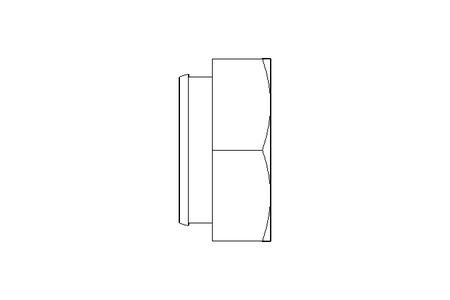 Serrated nut M6 St-Zn