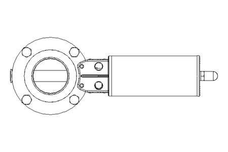 Butterfly valve B DN050 WVW NC F