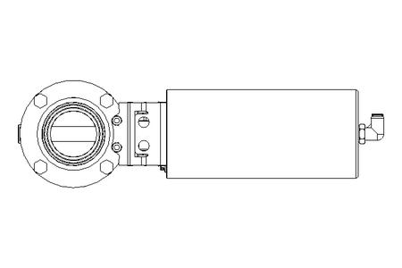 Butterfly valve B OD2.0 CVC NC E EX