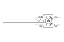 Butterfly valve B OD1.5 WVW MA E