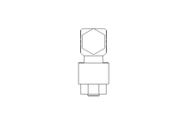 Winkelverschraubung M5 DN4 Ms-Ni